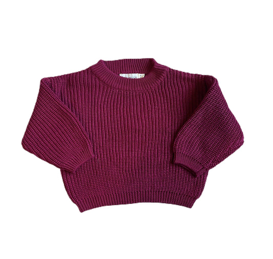 Pomegranate Oversized Sweater