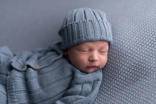 Blue Sweater Beanie